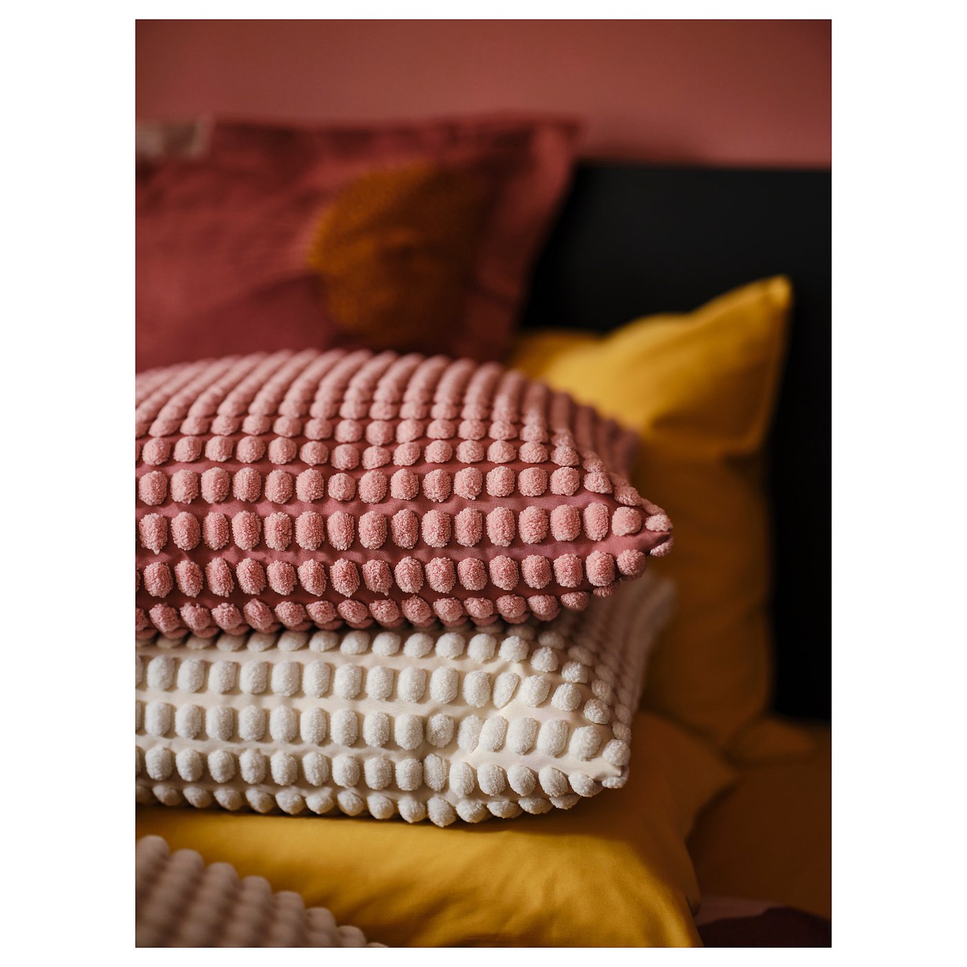 SVARTPOPPEL housse de coussin