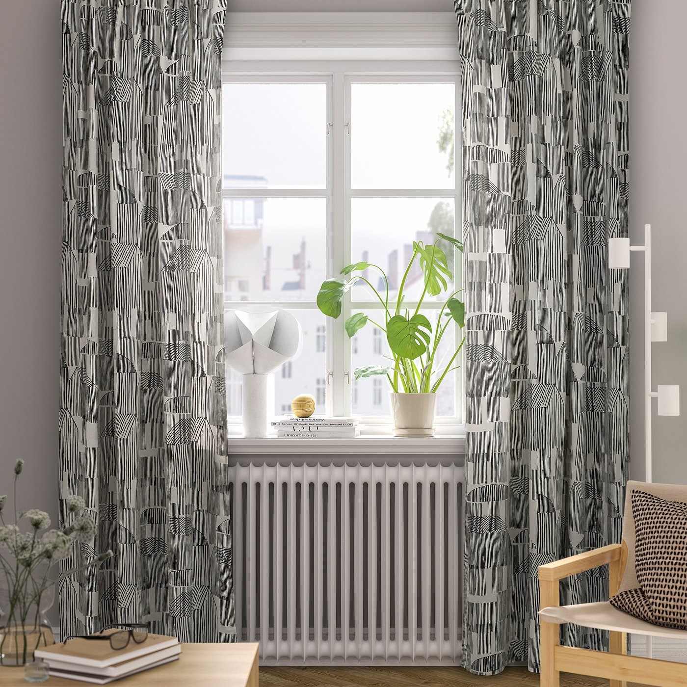 TEMPELFLY rideaux, 2 pièces