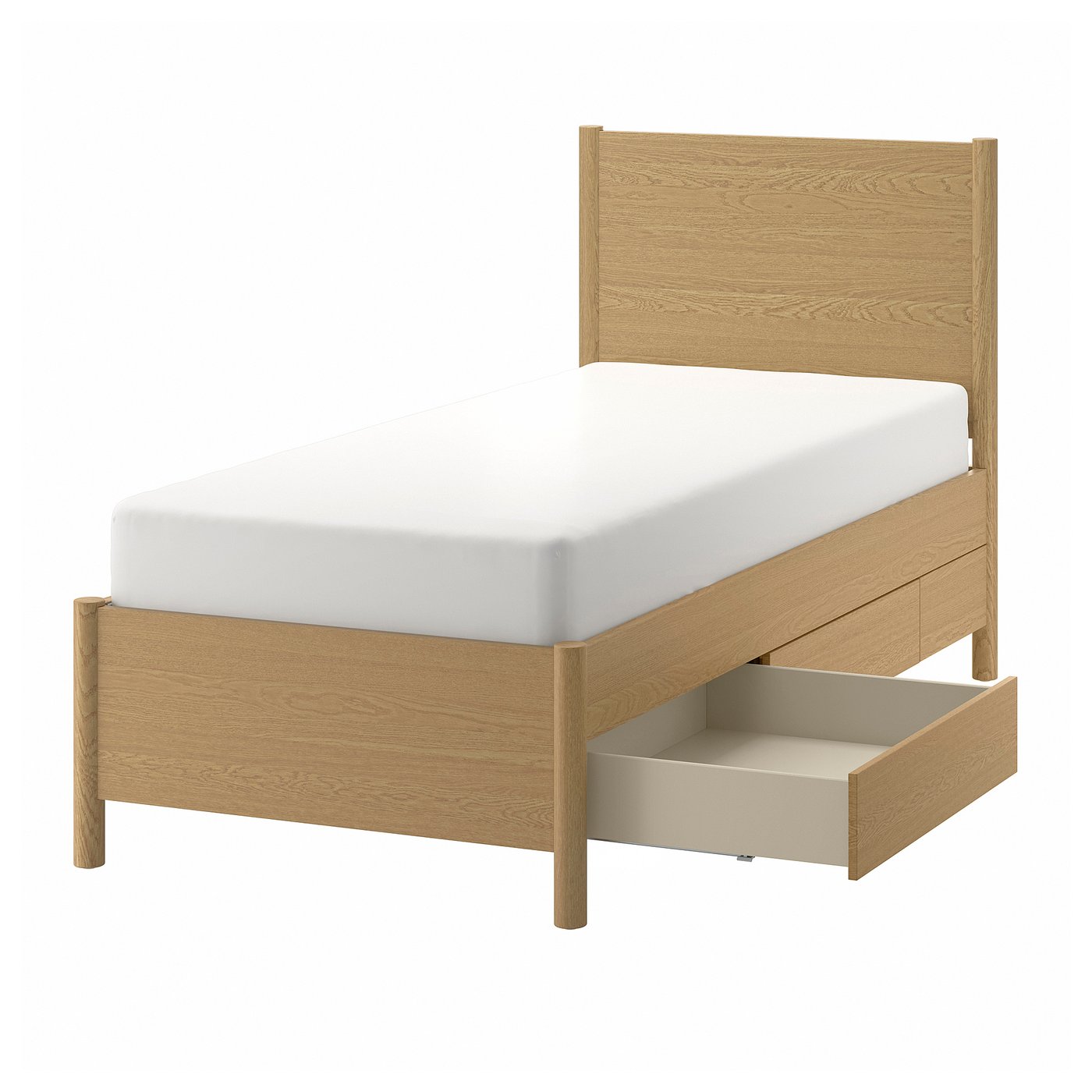 TONSTAD cadre lit avec rangement