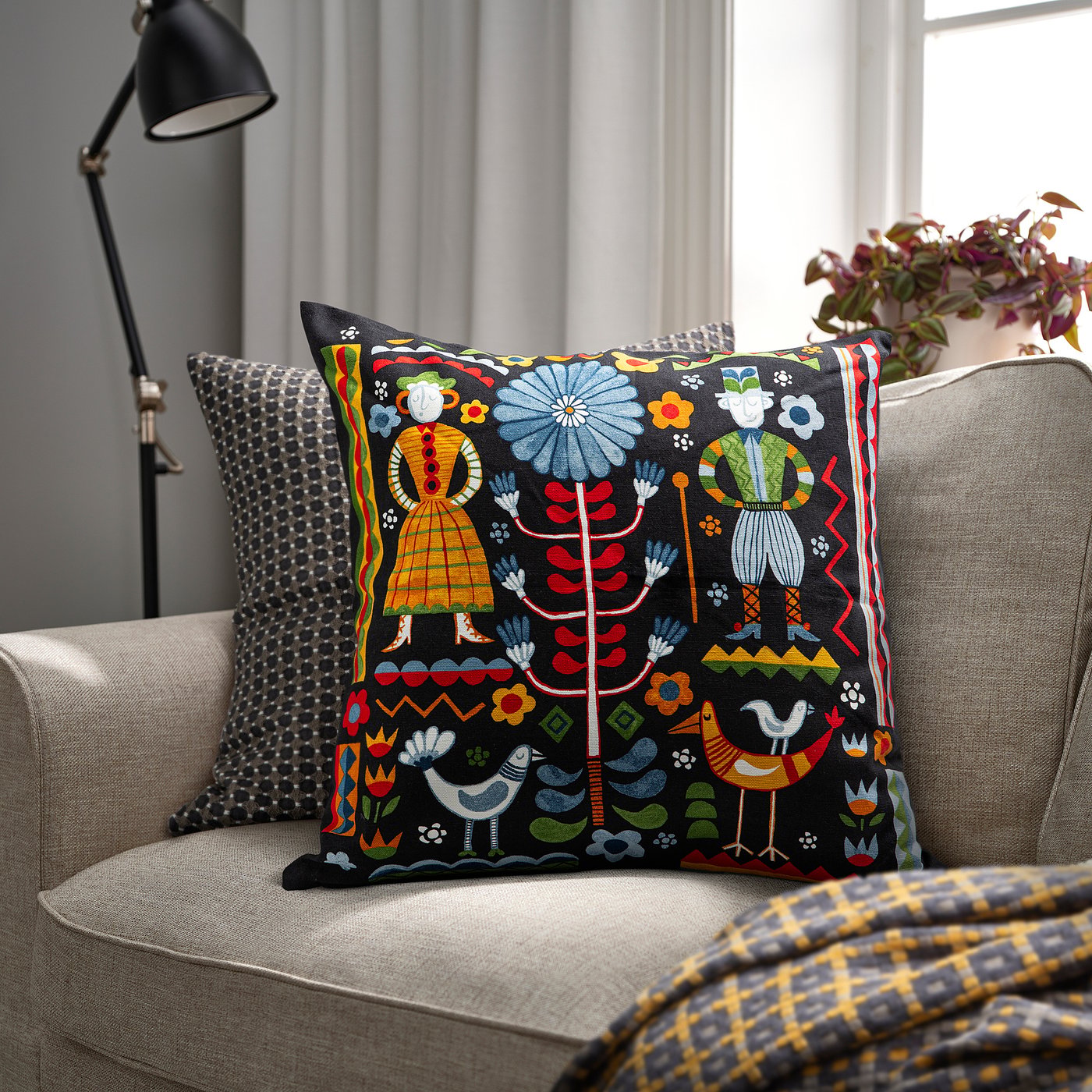 TRATTKAKTUS housse de coussin