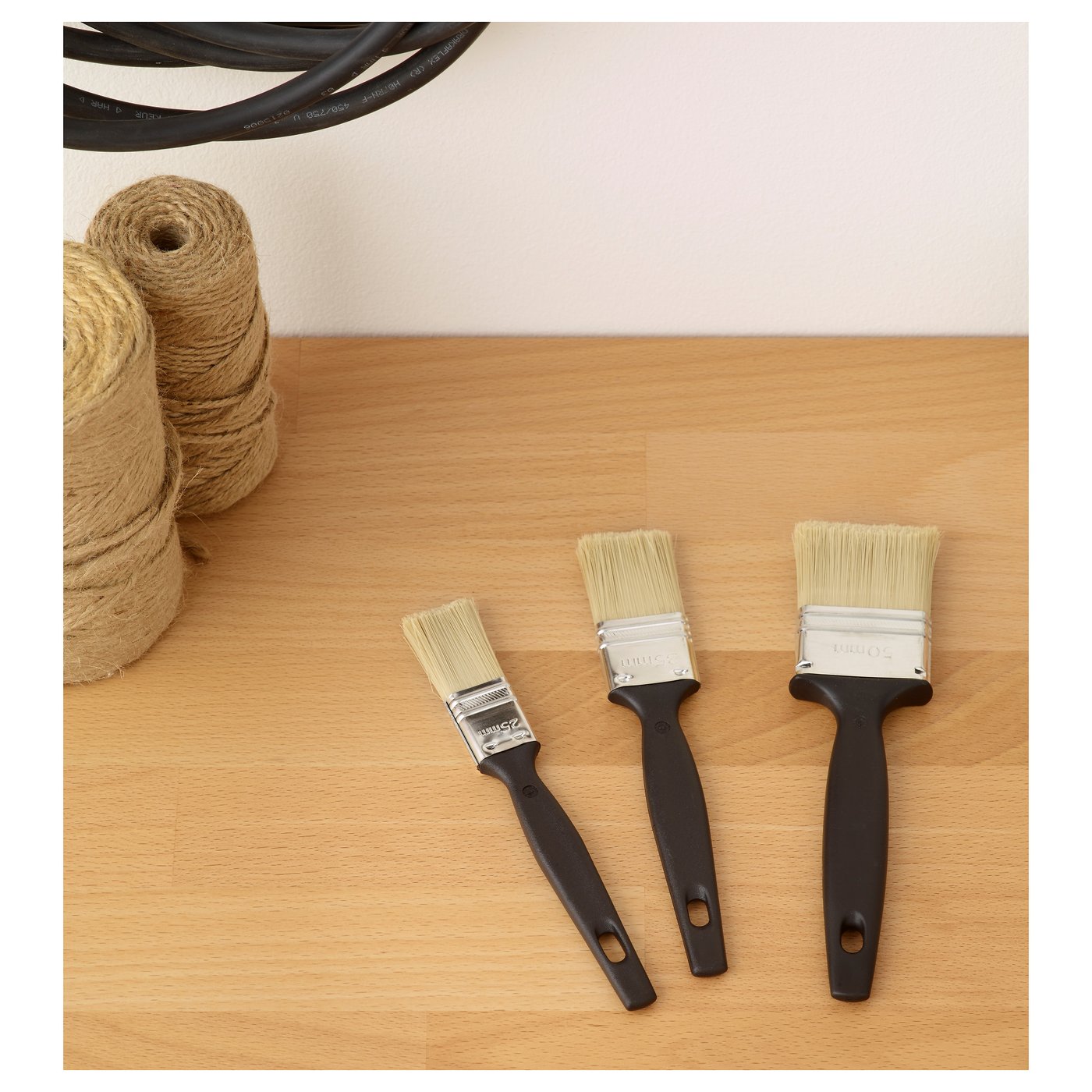 TRIXIG pinceau plat, lot de 3