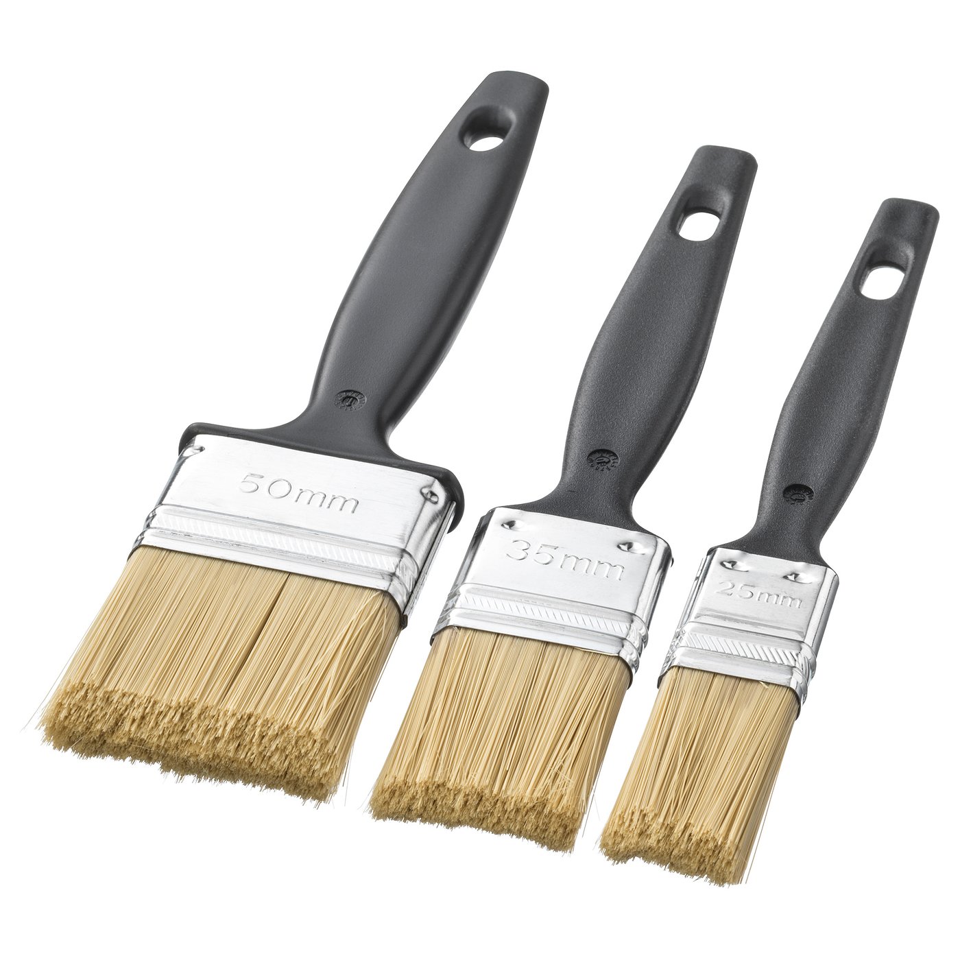 TRIXIG pinceau plat, lot de 3
