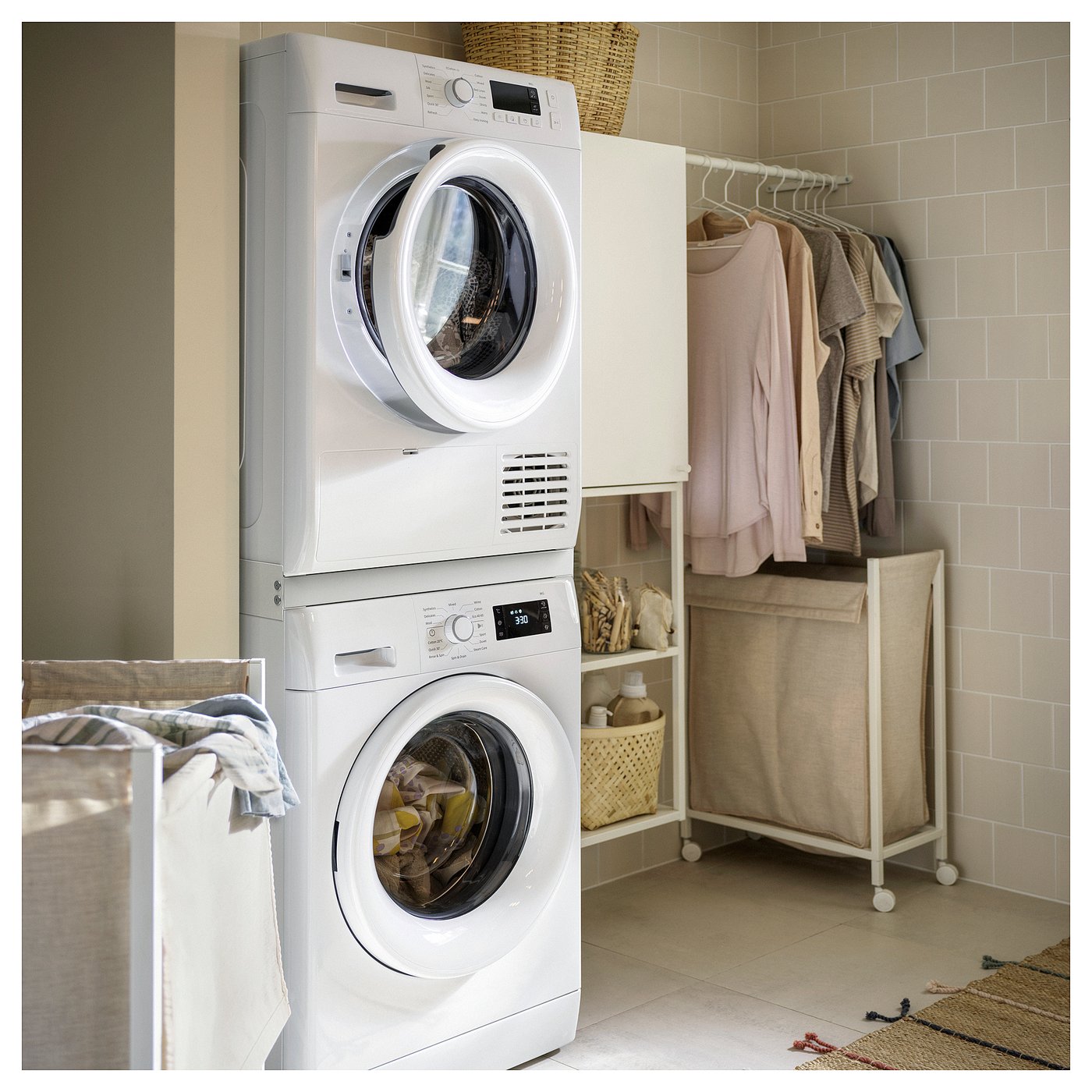 TYKARP kit empilage lave-linge/sèche-linge