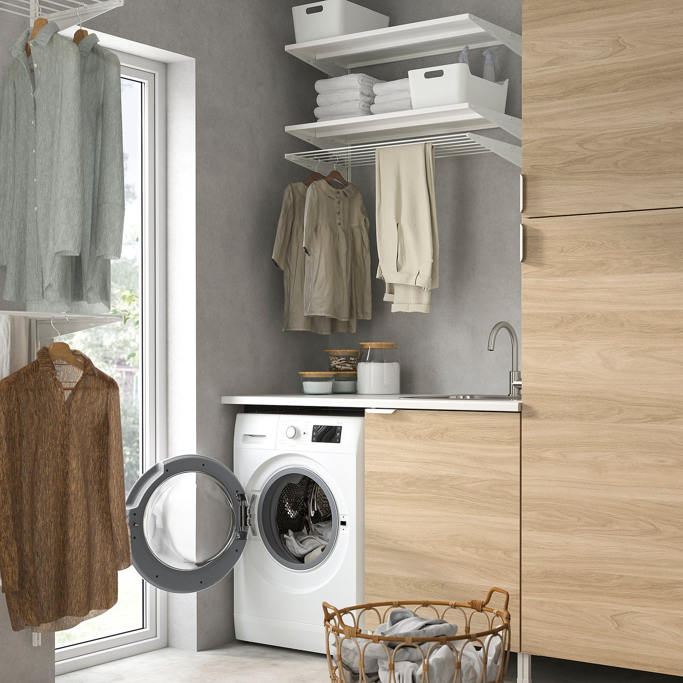 UDDARP lave-linge séchant