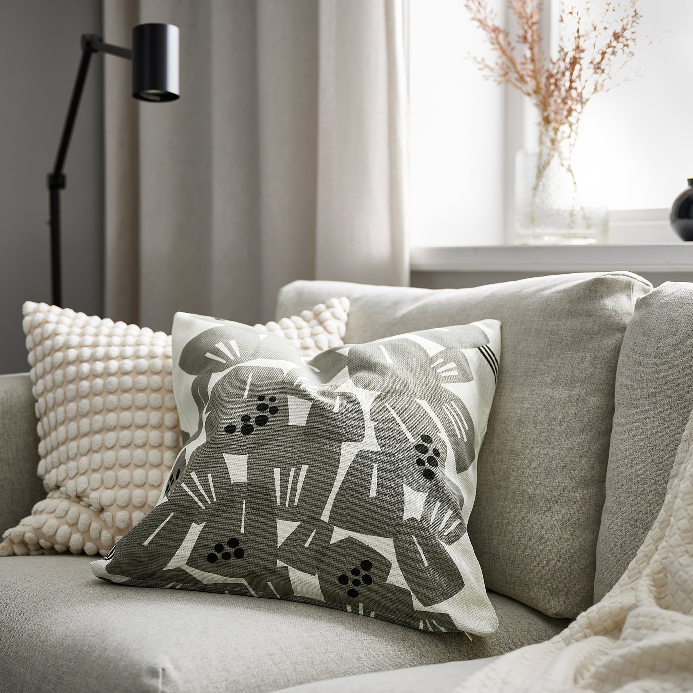 UNDERBLOMMA housse de coussin
