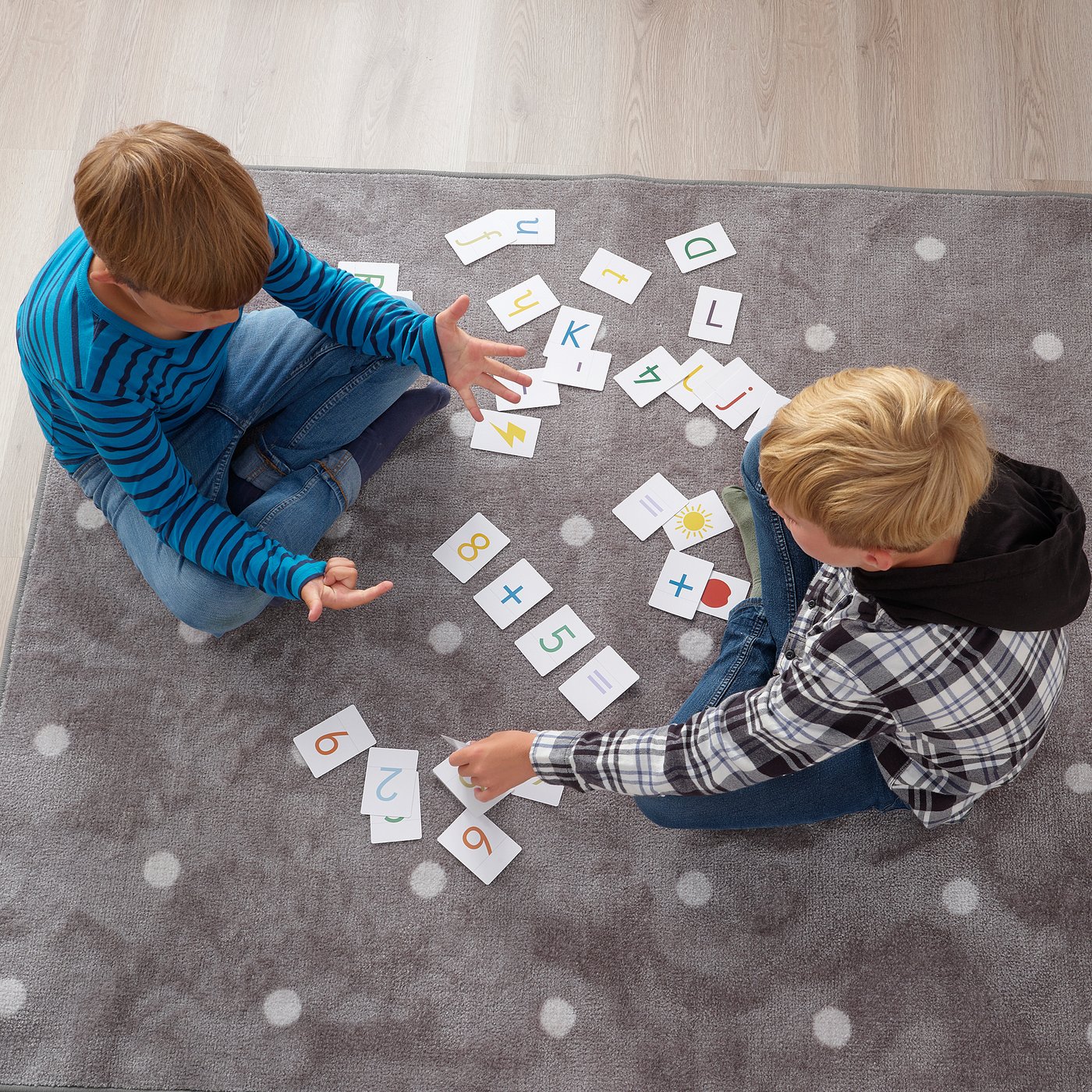 UNDERHÅLLA cartes lettres, chiffres, dessins