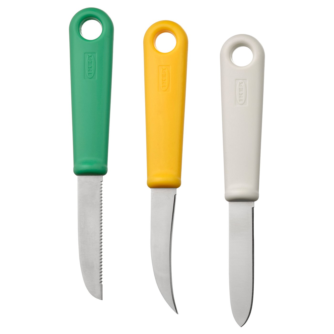 UPPFYLLD couteau à éplucher, lot de 3