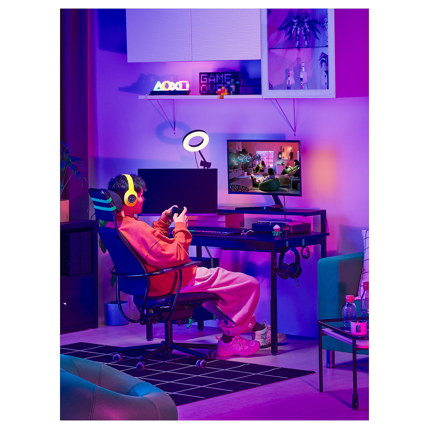 UTVISNING bureau gamer avec tablette