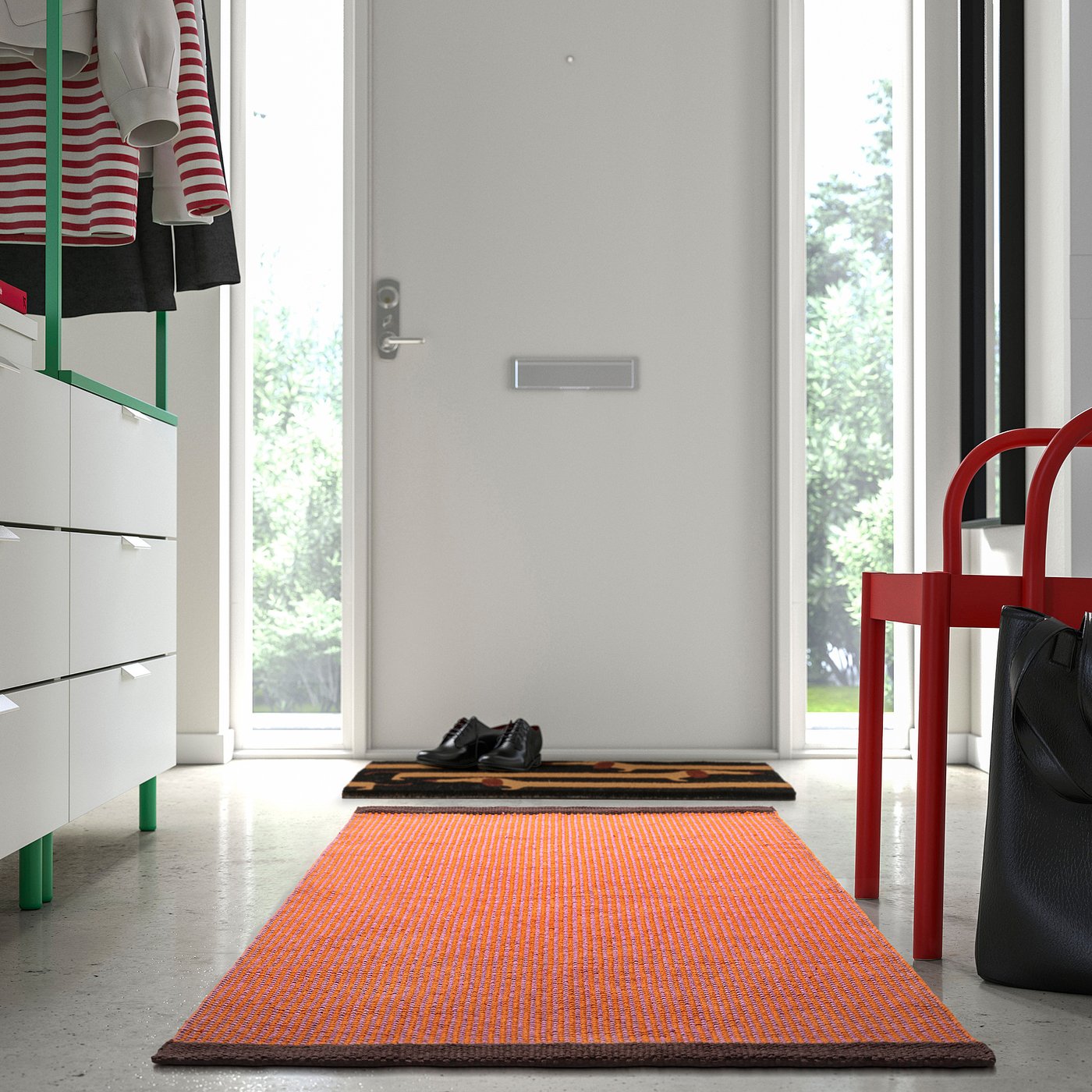 VÄGOMRÅDE tapis tissé à plat