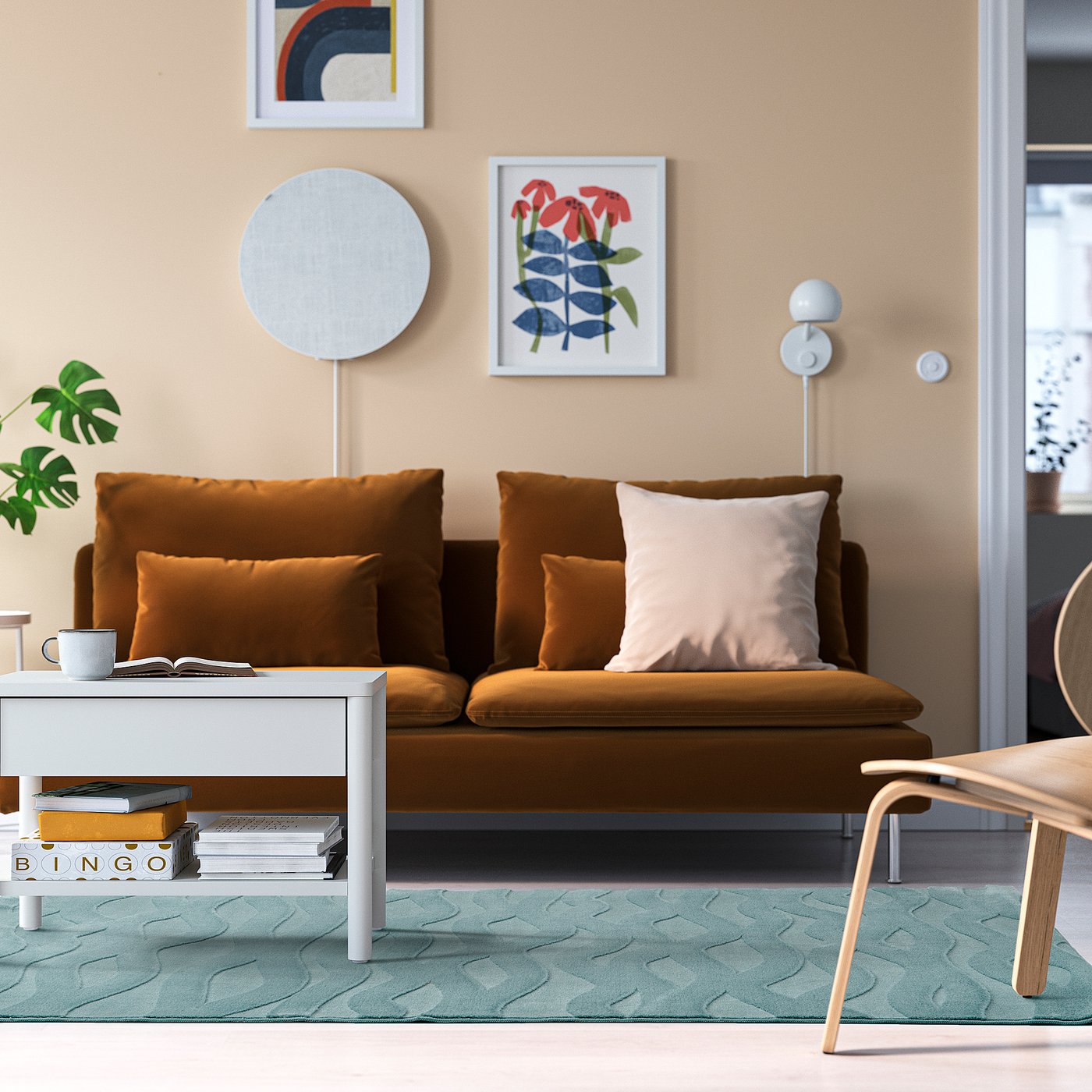 VÄXELFEL tapis, poils ras
