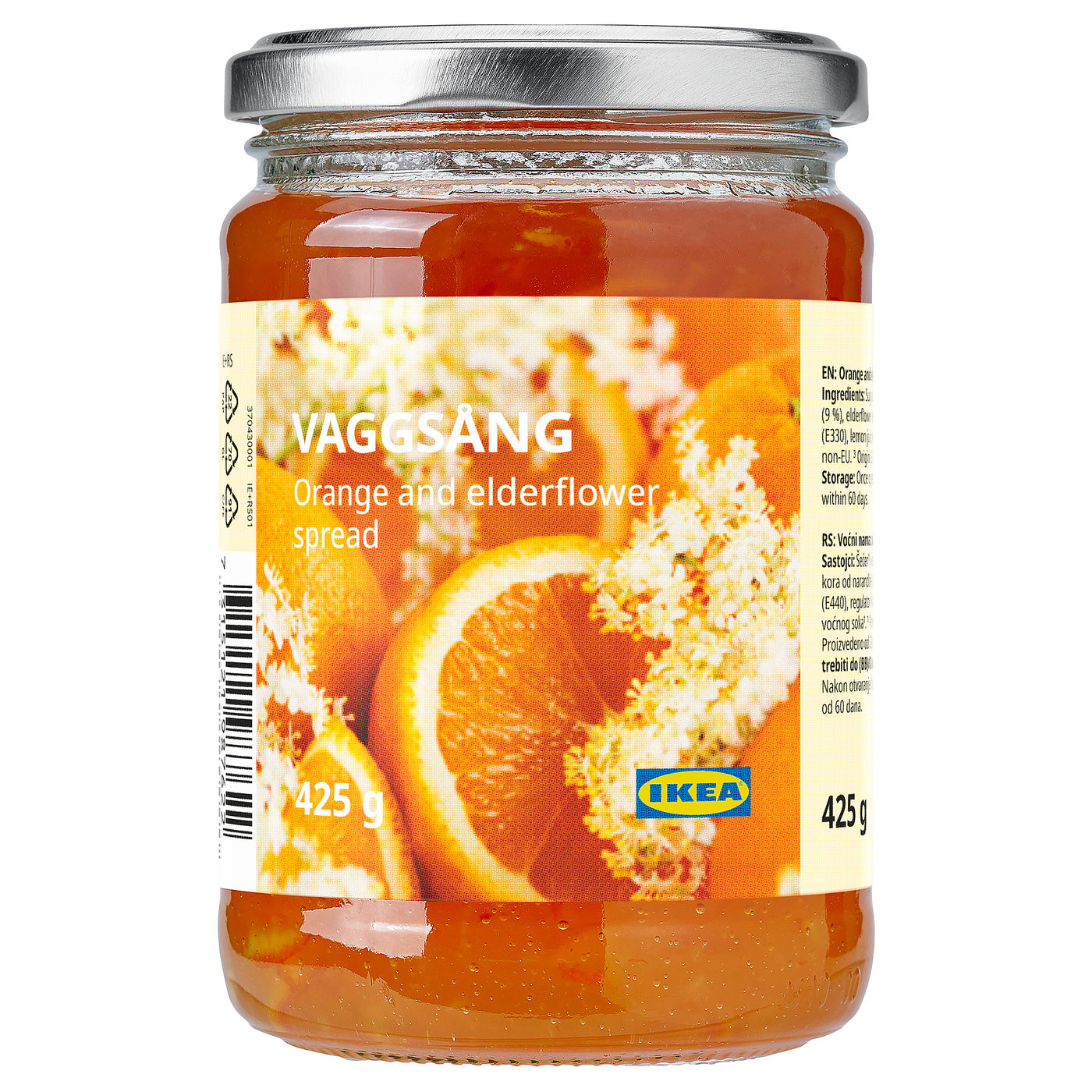 VAGGSÅNG tartinable orange et fleur sureau