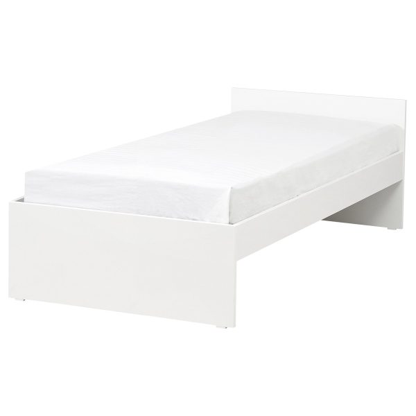 VIHALS cadre de lit+2 boîtes de rangement