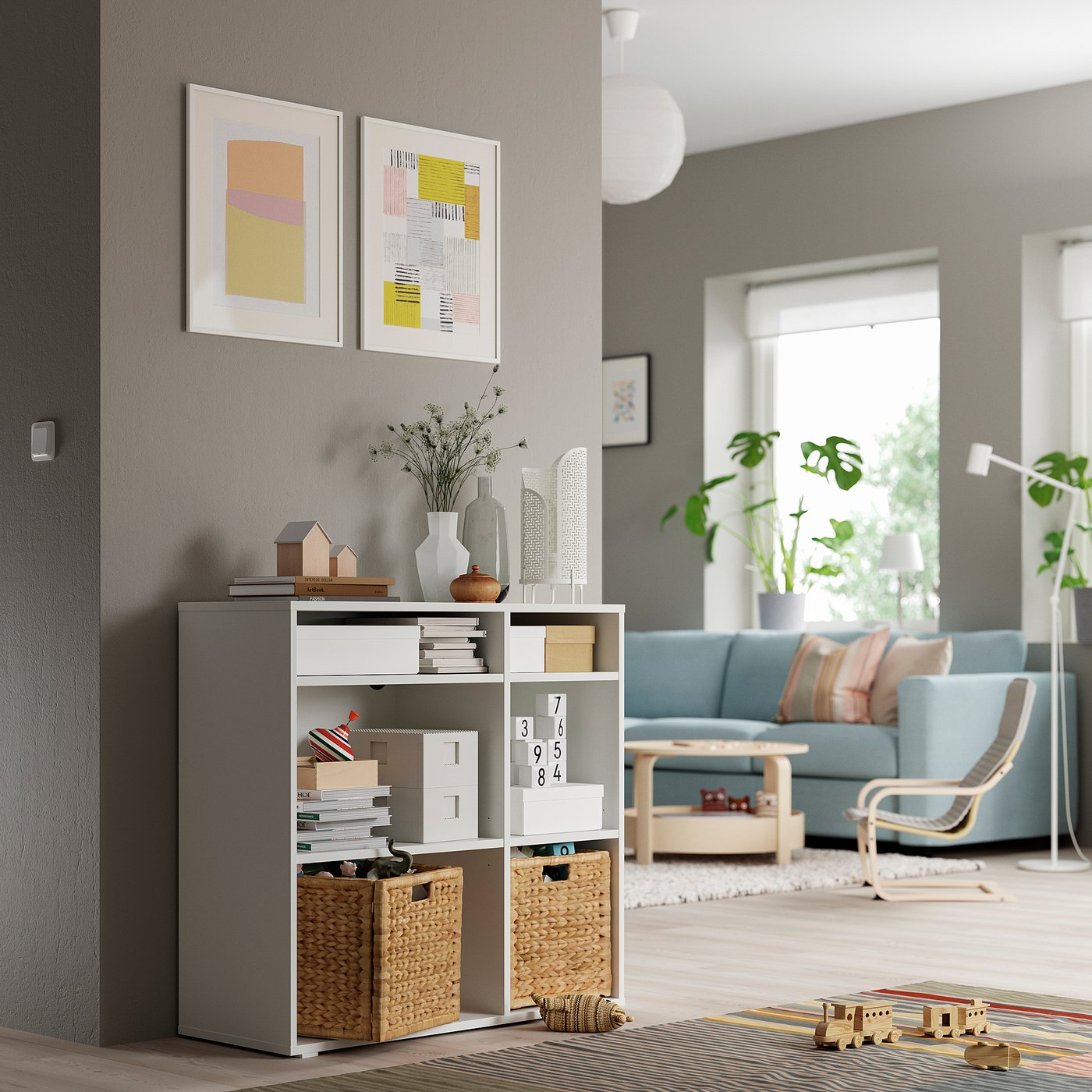 VIHALS étagère avec 4 tablettes