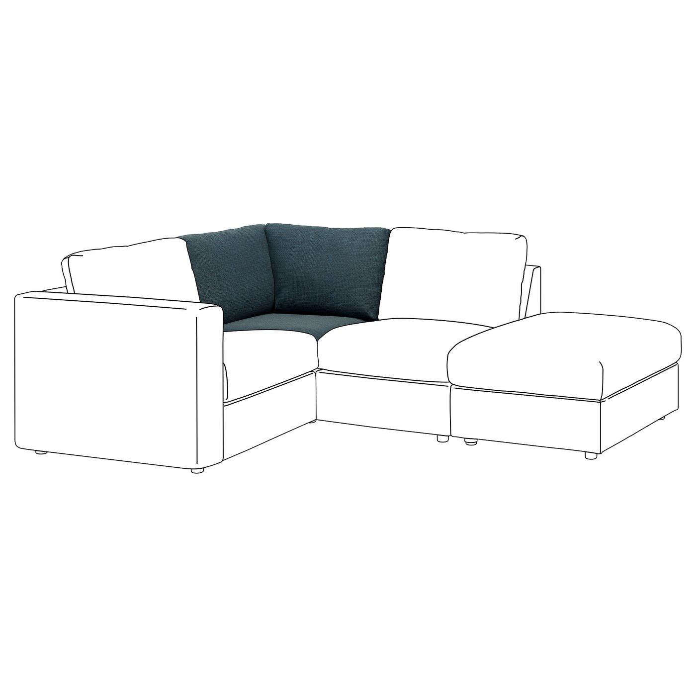 VIMLE housse module d'angle