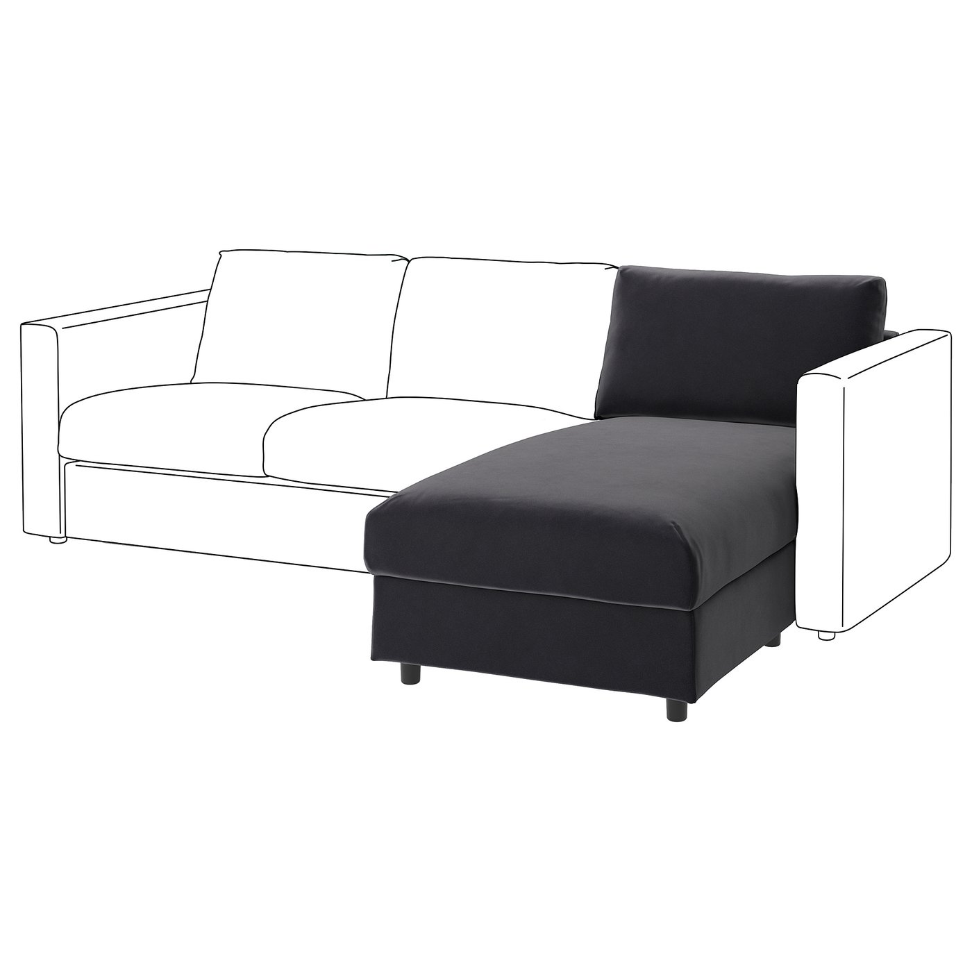 VIMLE housse module méridienne