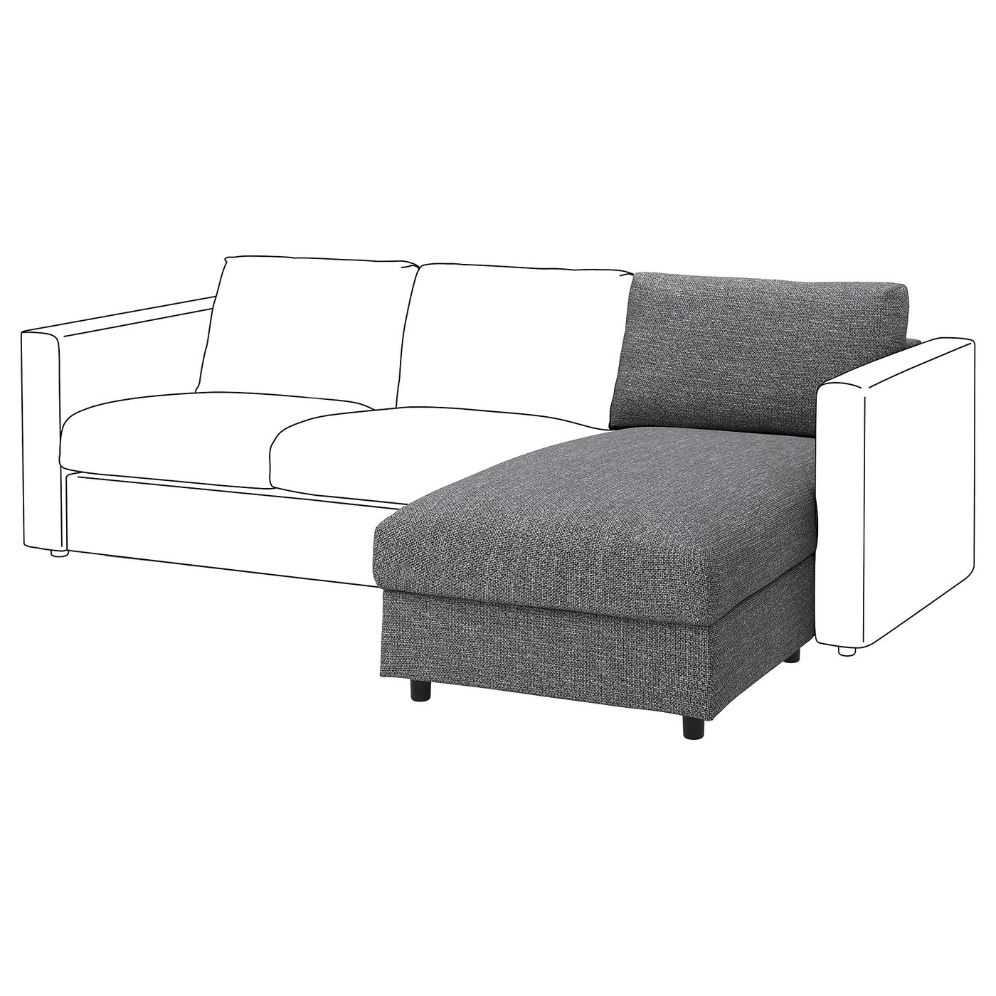 VIMLE housse module méridienne