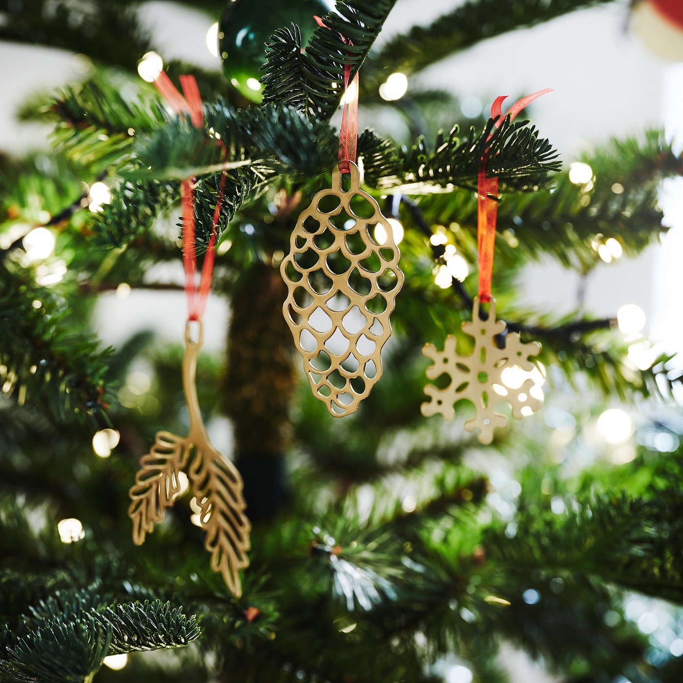 VINTERFINT décoration sapin, lot de 3