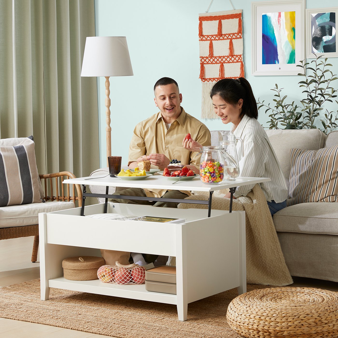 VITTERYD table basse réglable