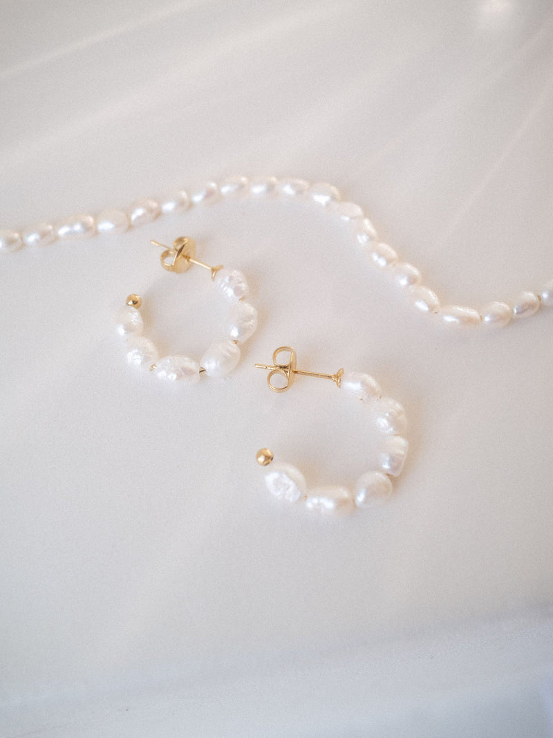 Organic Pearl Perlenohrringe