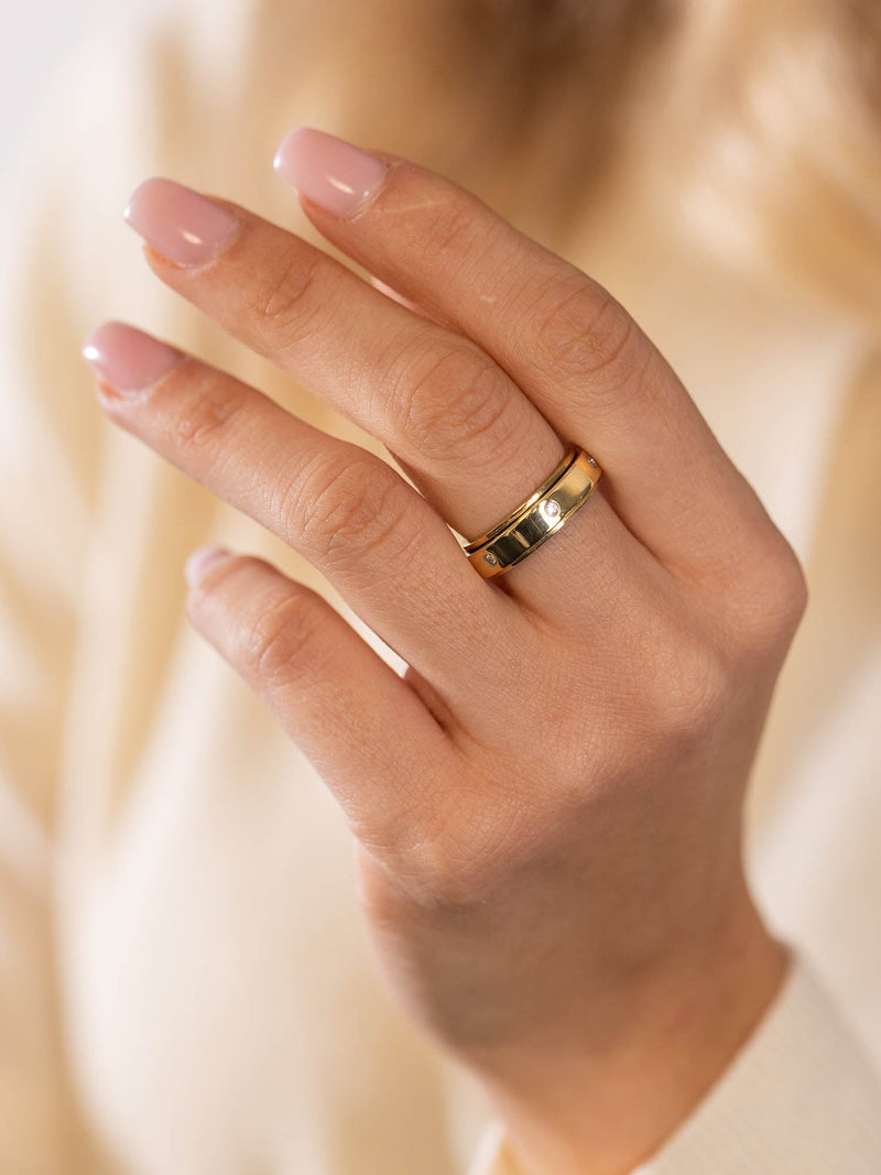 Glitter Fidget Anxiety Ring