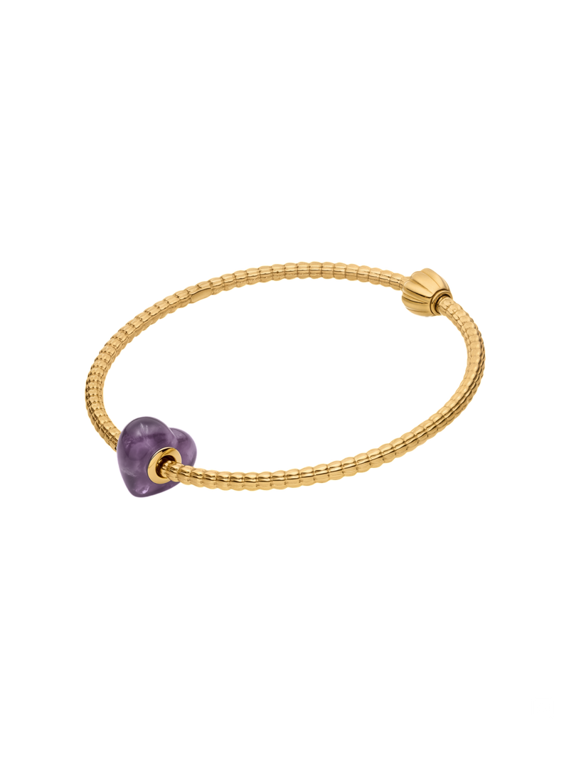 LEI Amethyst Herz Charm