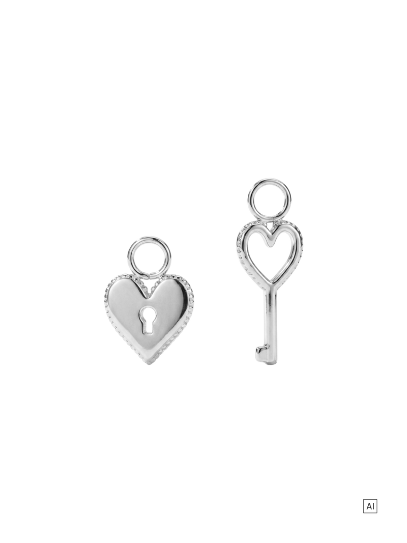 Key To My Heart Ohrring-Charm Set