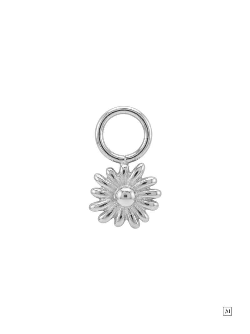 Gänseblümchen Ohrring-Charm 
- Geburtsblume April
