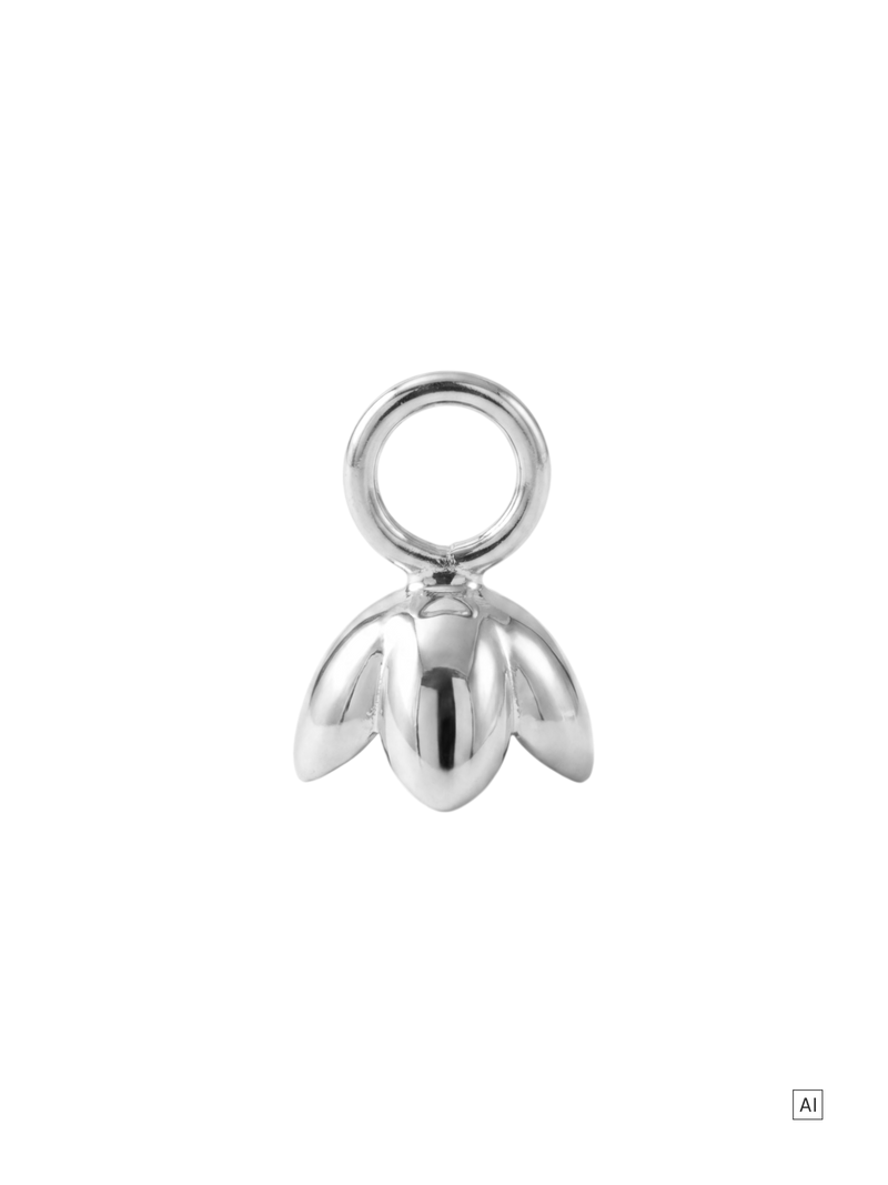 Schneeglöckchen Ohrring-Charm 
- Geburtsblume Januar