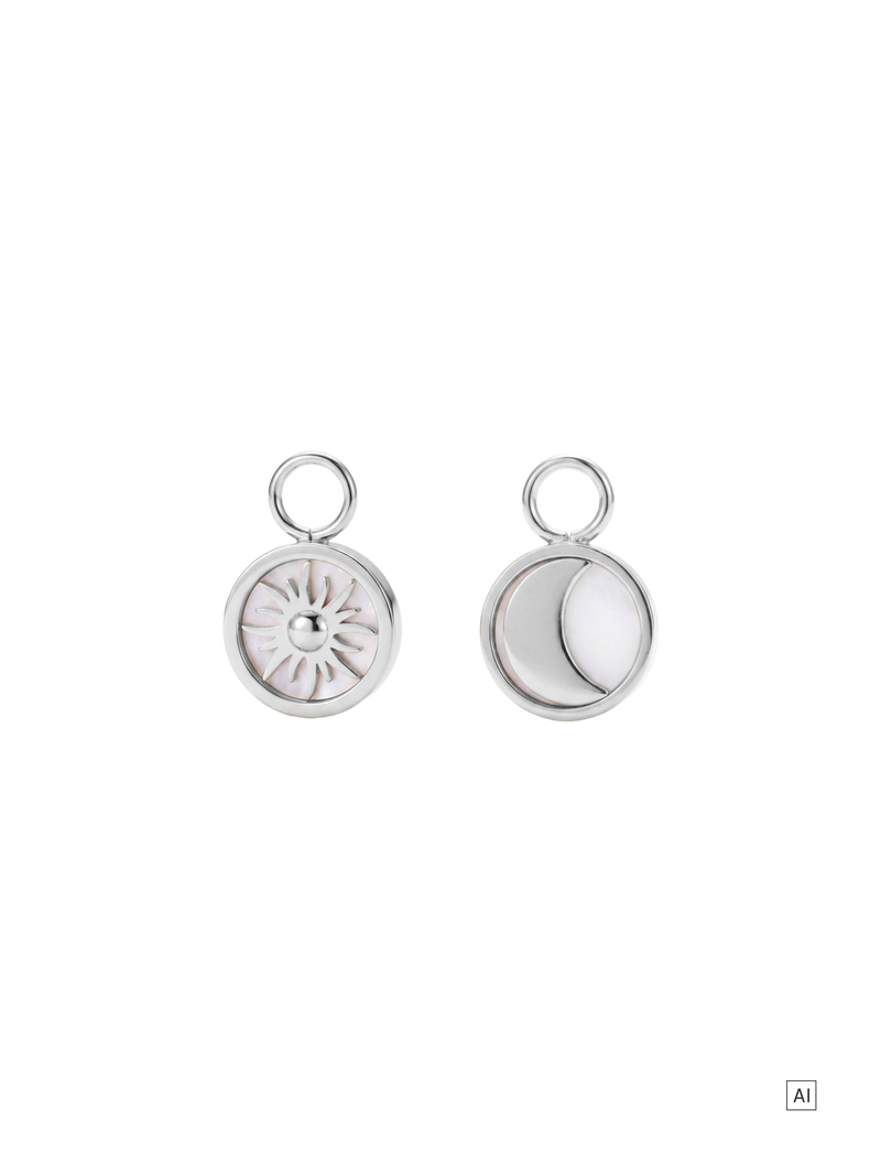 Sun & Moon Ohrring-Charm Set