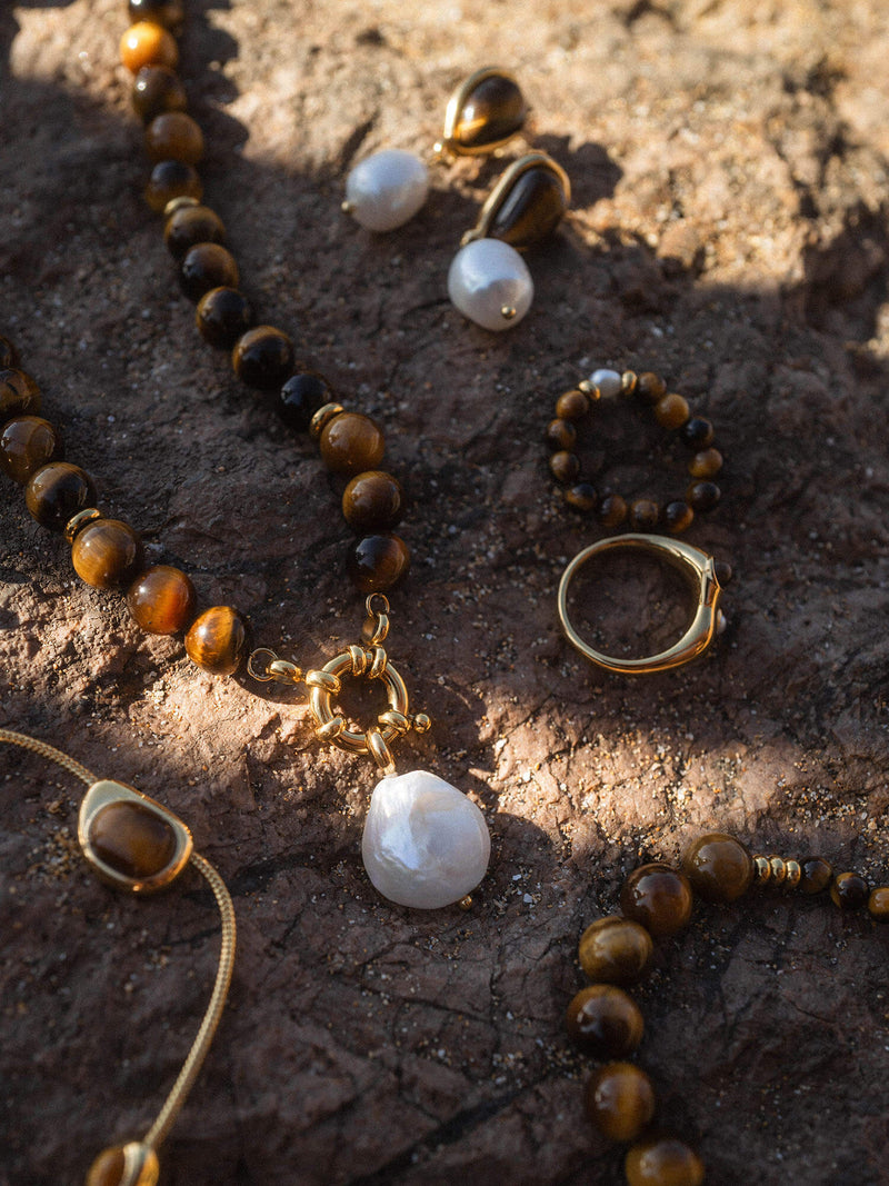 Tiger's Eye Charm Kette