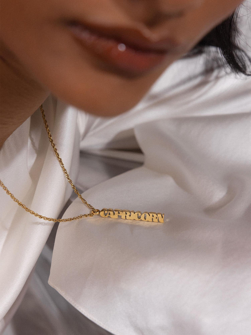 Capricorn Letter Charm