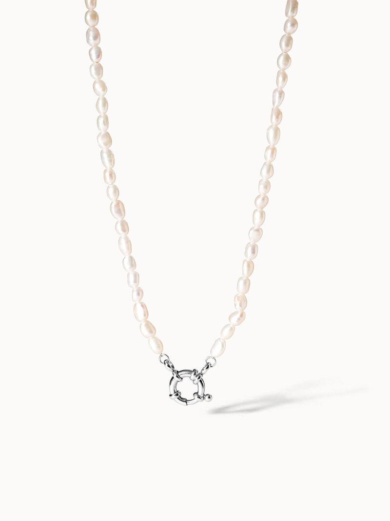 Charm Kette mit Perlen