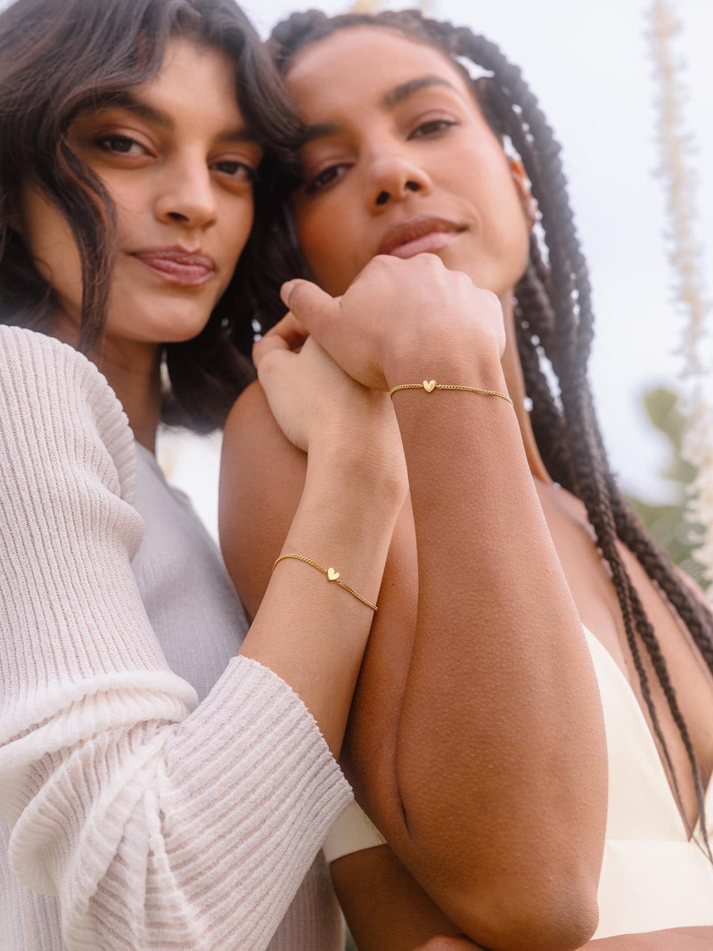 Tiny Heart Armband Set