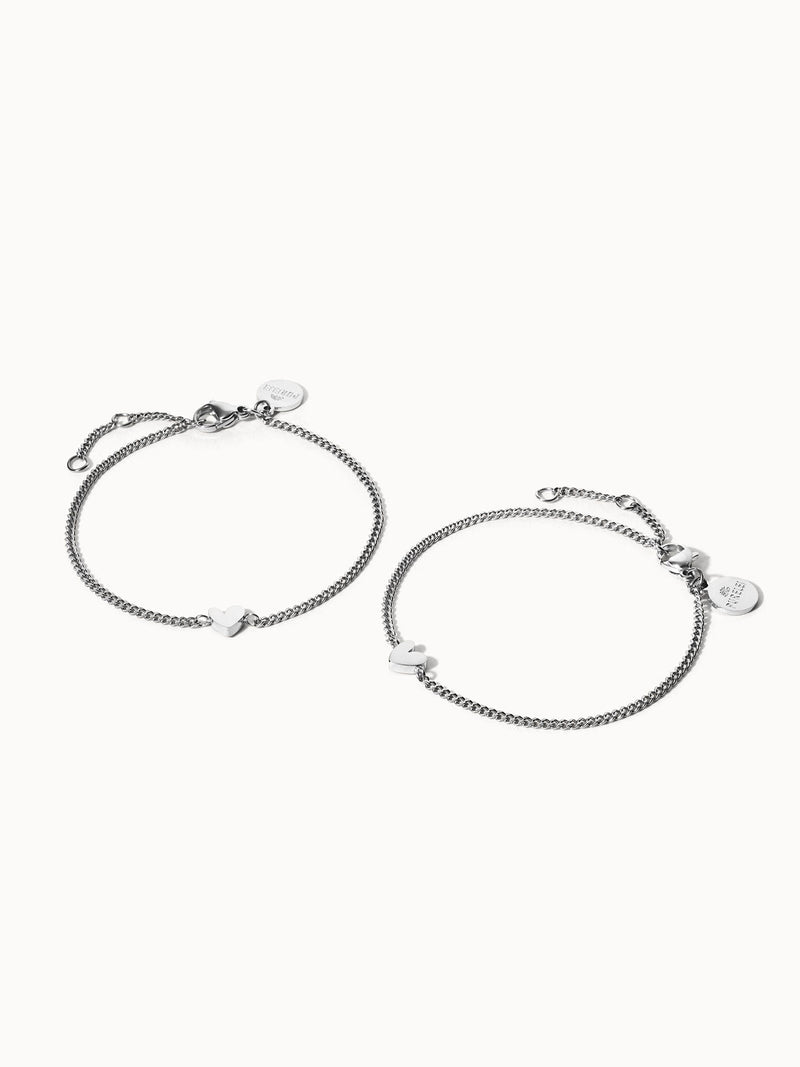 Tiny Heart Armband Set