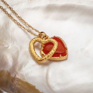 Amorance Halskette (Chalcedon/Gold)