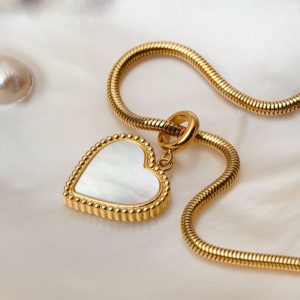 Amorance Halskette (Perlmutt/Gold)