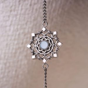 Aphonia Armband (Aquamarin/Silber)