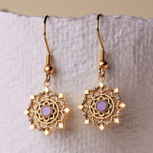 Aphonia Ohrringe (Amethyst/Gold)