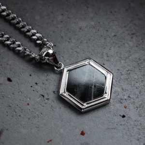 Axis Halskette (Marmor/Silber)
