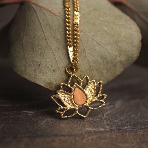 Balance Halskette (Olive/Gold)