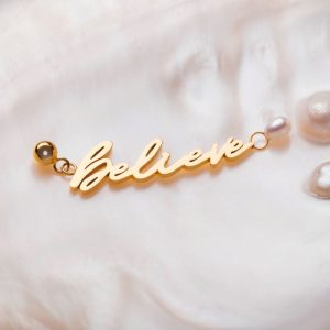 Believe-Charm (Perle/Gold)