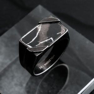 Binomial Ring (Marmor/Antiksilber)