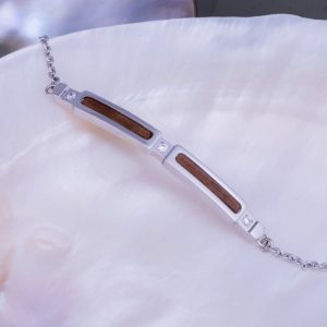 Campania Armband (Walnuss/Silber) II