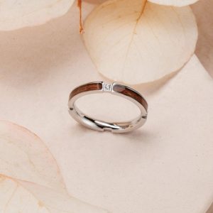 Campania Ring II (Walnuss/Silber)