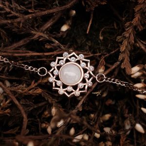 Composition Gem Armband (Mondstein/Rosé)