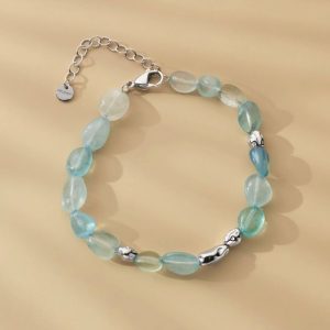 Fireworks Armband (Aquamarin/Silber)