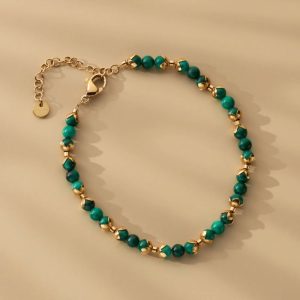 Fireworks Armband (Malachit/Gold)