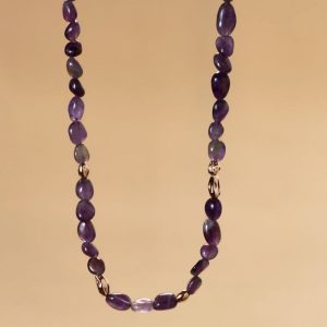 Fireworks Halskette (Amethyst/Rosé)