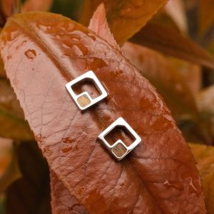 Geometric Ohrringe (Koa/Silber)