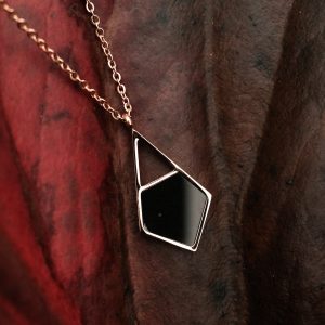 Mandala Halskette (Marmor/Roségold)